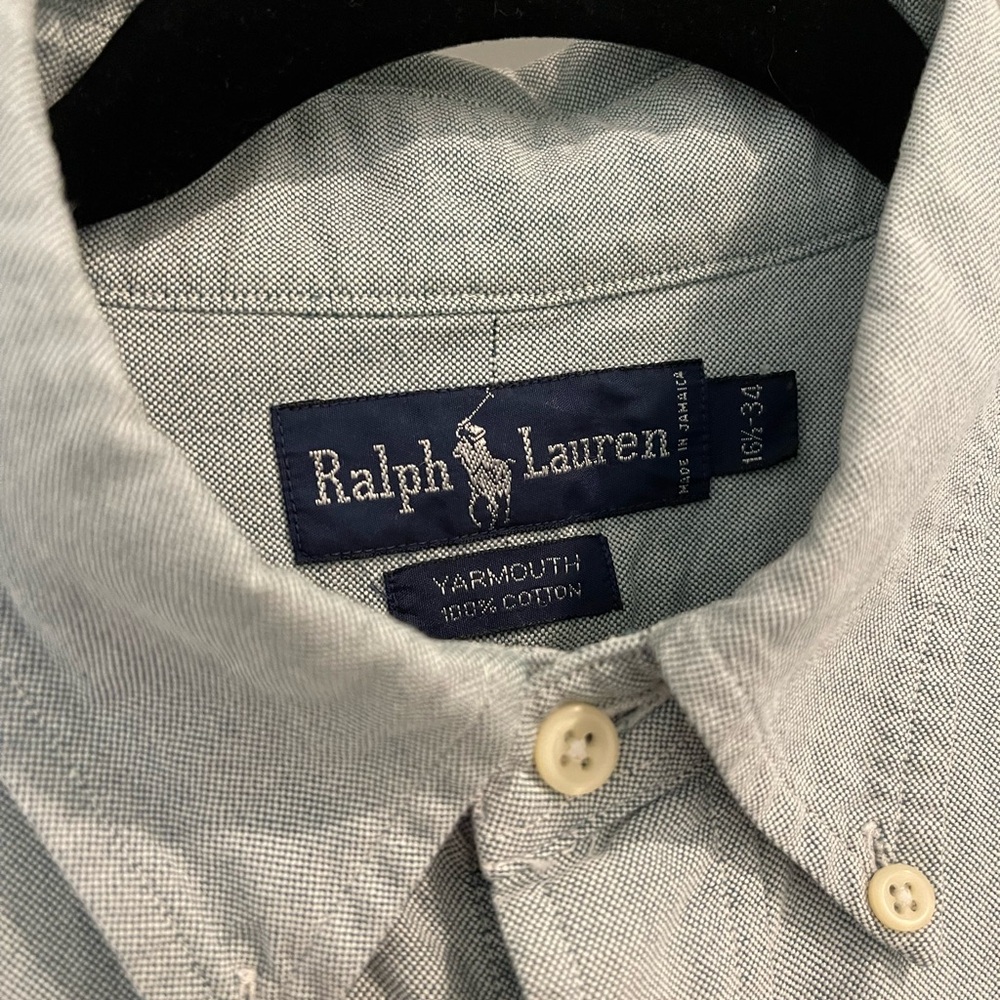 Polo Ralph Lauren Shirt - chambray with multi-coloured logo